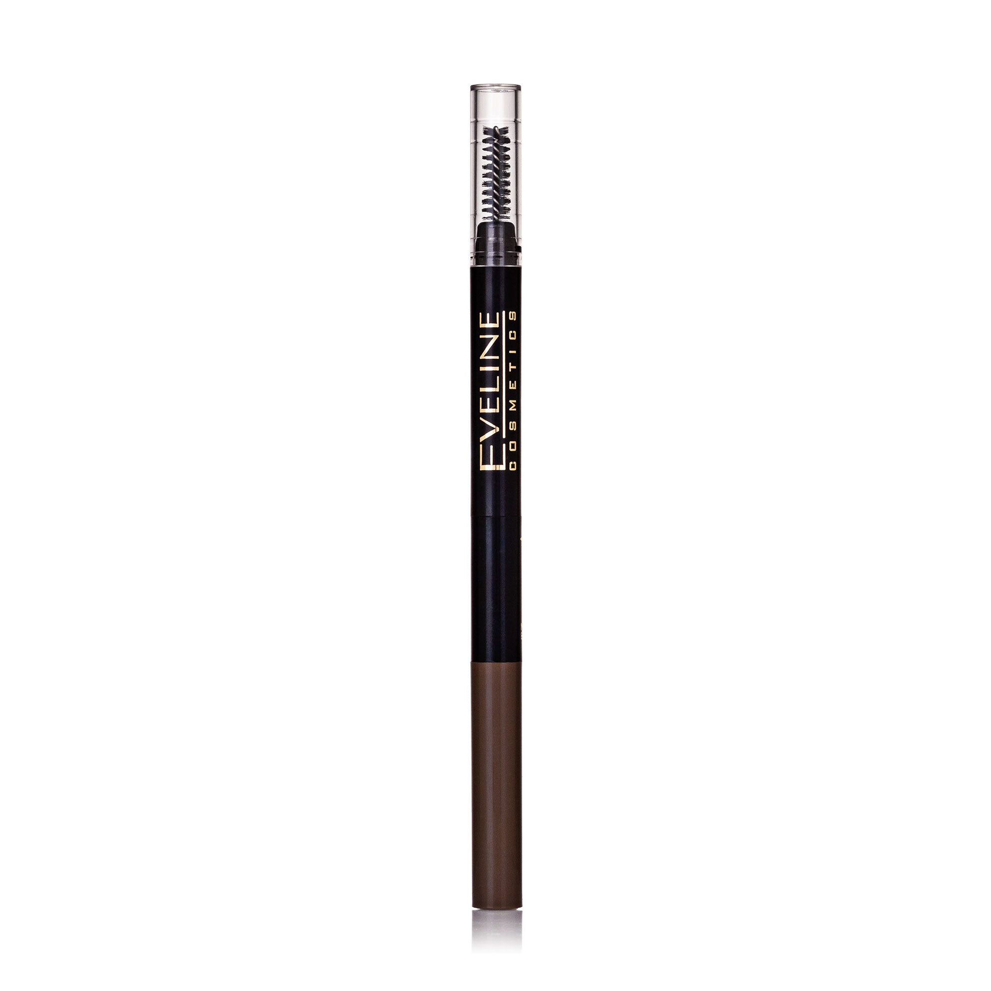 Олівець для брів Eveline Cosmetics Brow Styler 3 в 1 багатофункціональний, 01 Medium Brown, 1.2 г